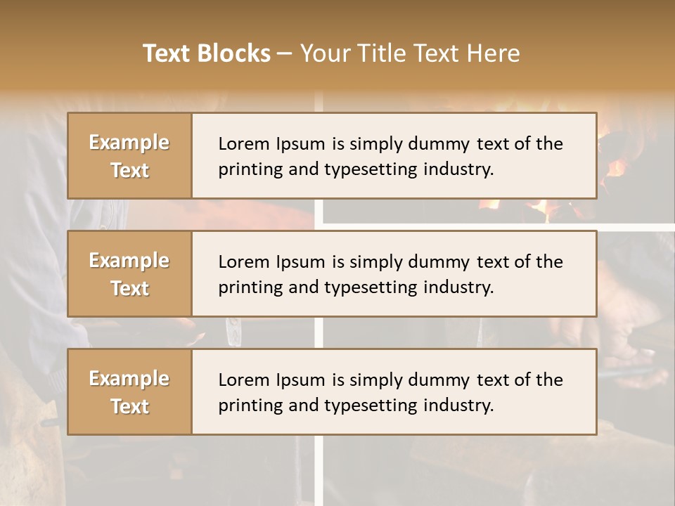 Flame Workwear People PowerPoint Template