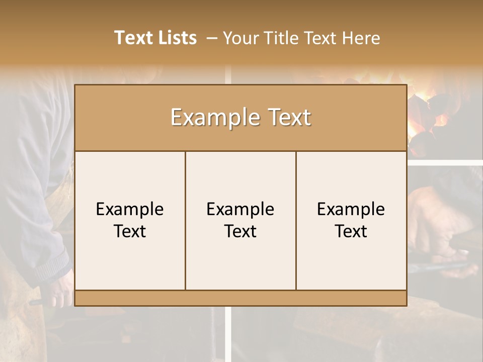 Flame Workwear People PowerPoint Template