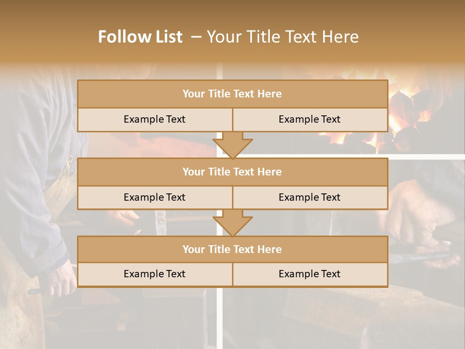 Flame Workwear People PowerPoint Template