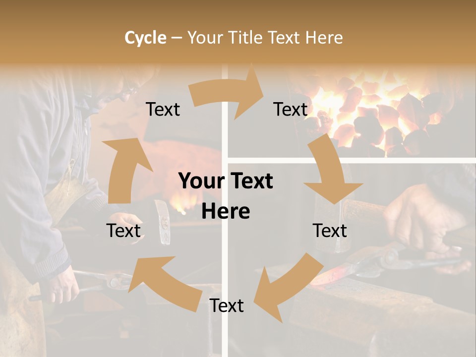 Flame Workwear People PowerPoint Template