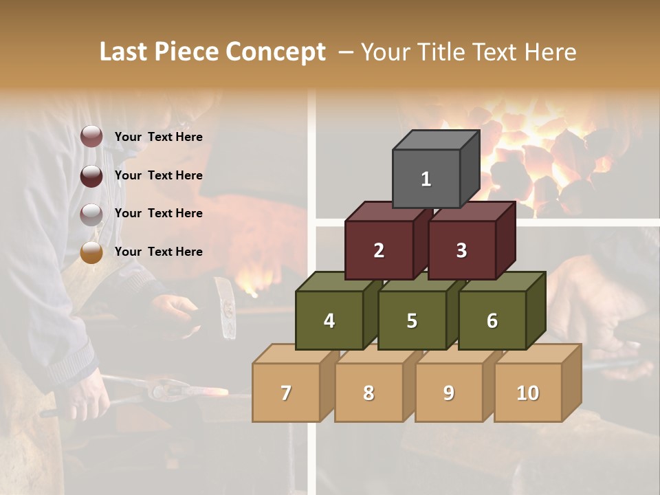 Flame Workwear People PowerPoint Template