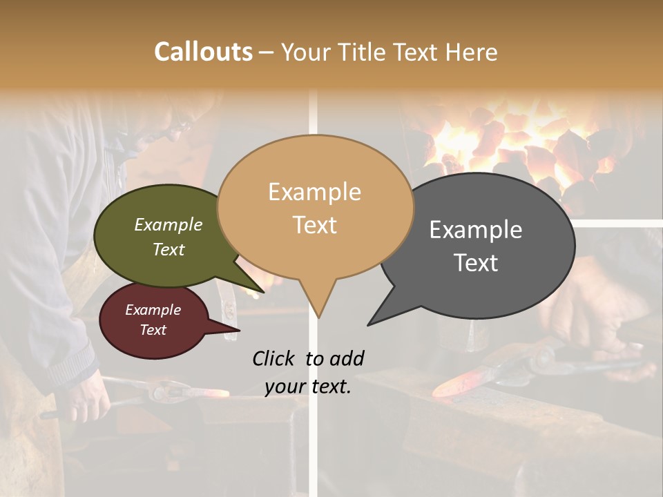 Flame Workwear People PowerPoint Template