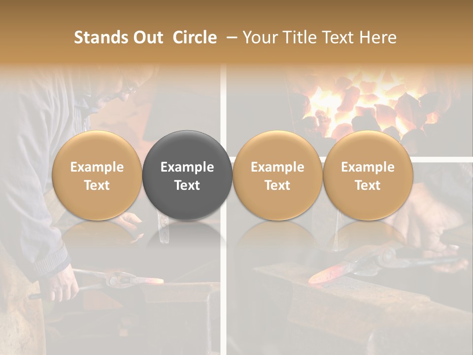 Flame Workwear People PowerPoint Template