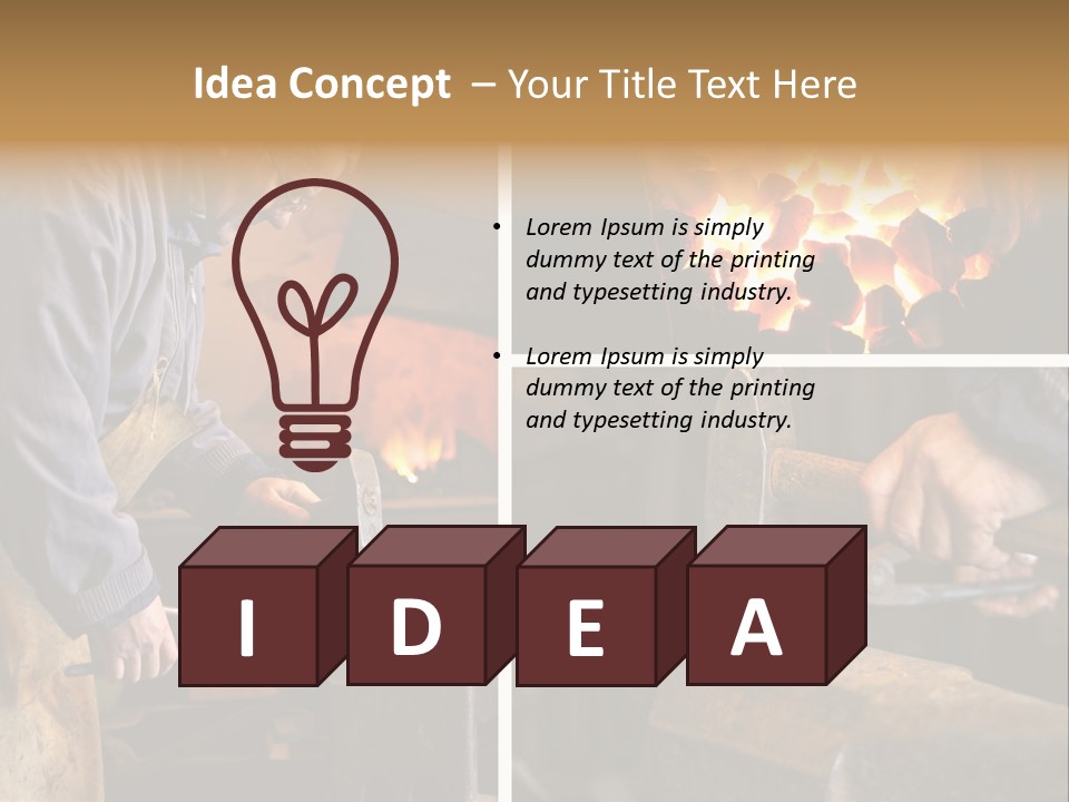 Flame Workwear People PowerPoint Template