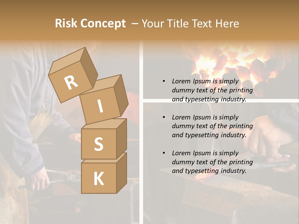 Flame Workwear People PowerPoint Template