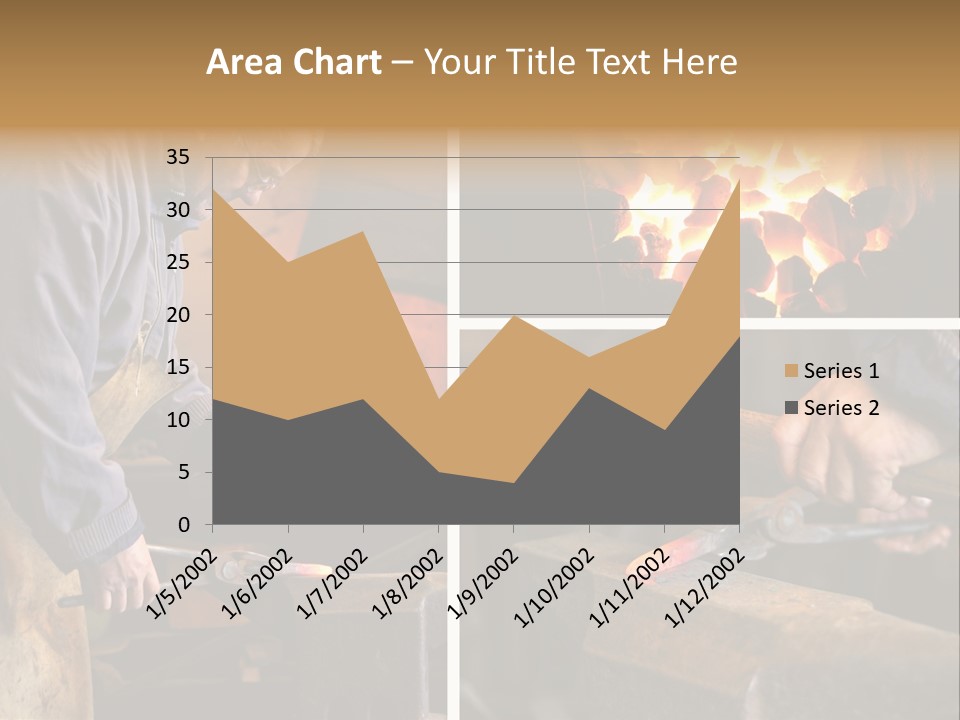 Flame Workwear People PowerPoint Template