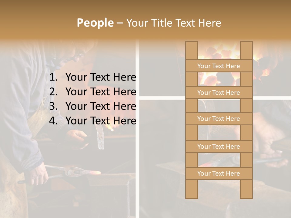 Flame Workwear People PowerPoint Template