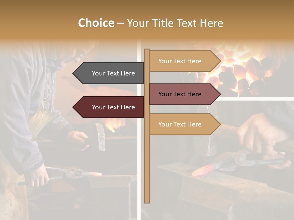 Flame Workwear People PowerPoint Template