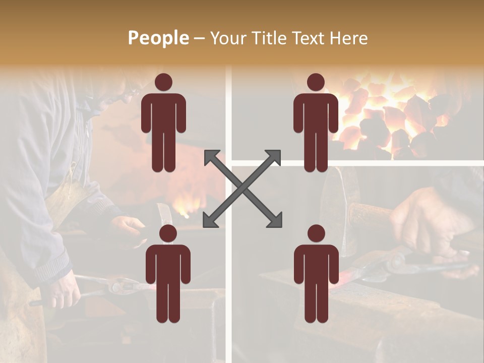 Flame Workwear People PowerPoint Template