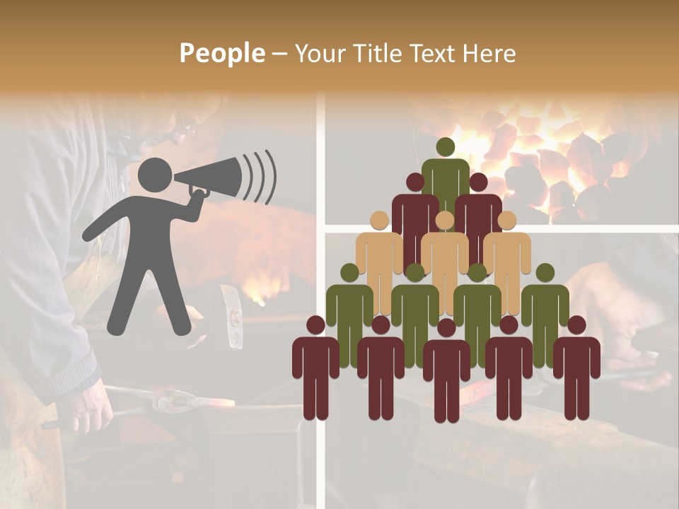 Flame Workwear People PowerPoint Template