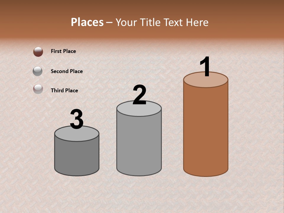 Scratched Iron Background PowerPoint Template