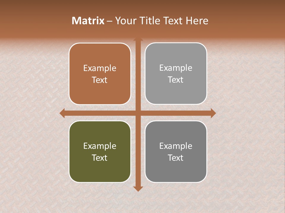 Scratched Iron Background PowerPoint Template