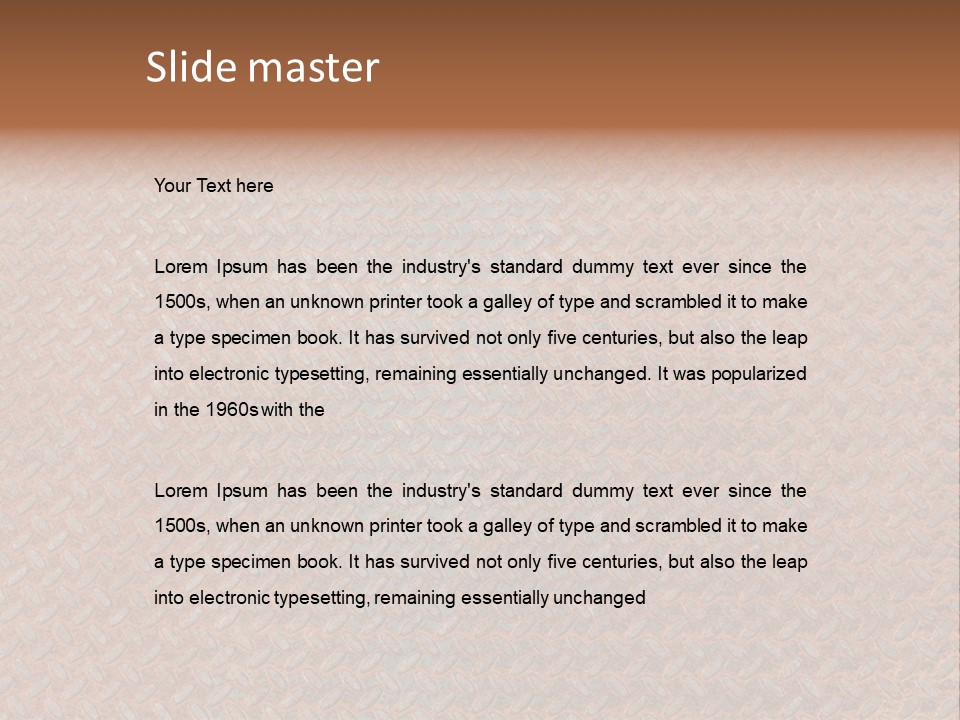 Scratched Iron Background PowerPoint Template