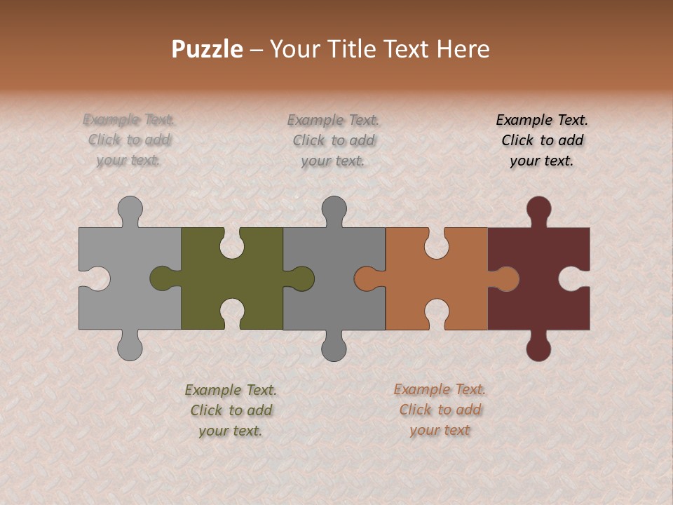 Scratched Iron Background PowerPoint Template