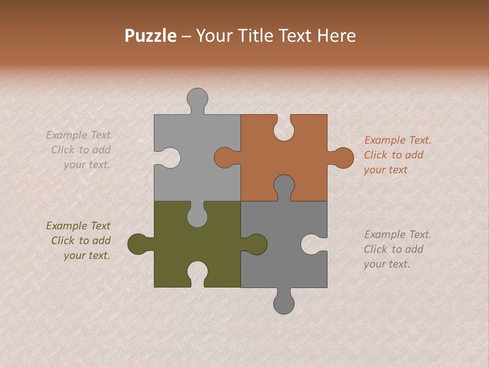 Scratched Iron Background PowerPoint Template