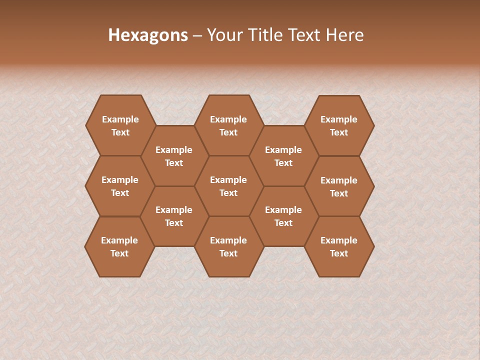 Scratched Iron Background PowerPoint Template