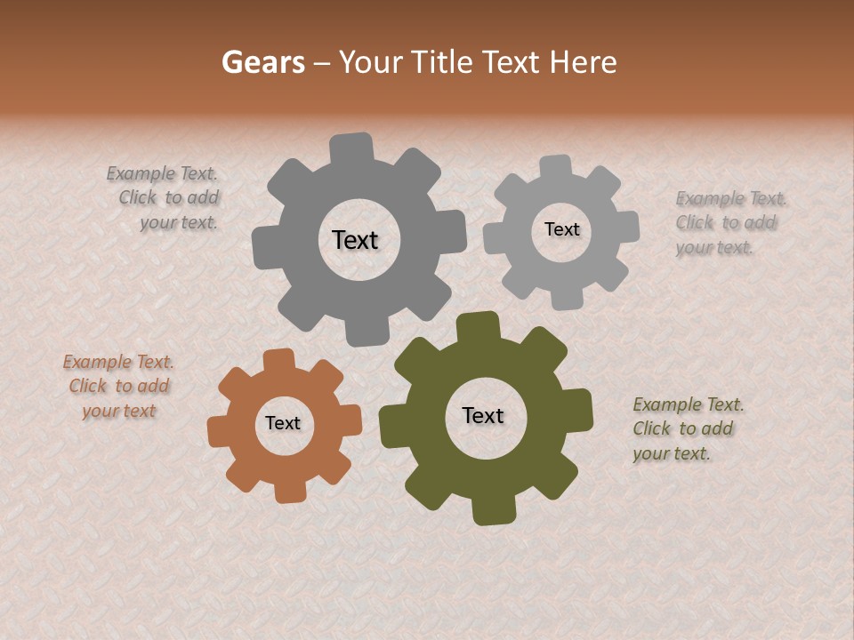 Scratched Iron Background PowerPoint Template