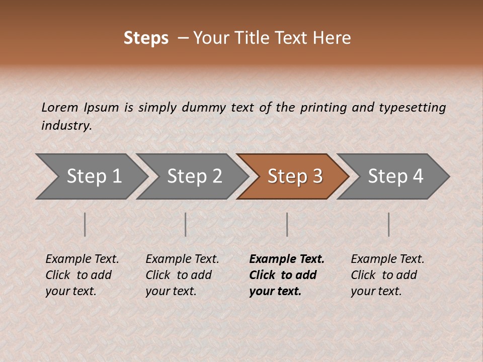 Scratched Iron Background PowerPoint Template