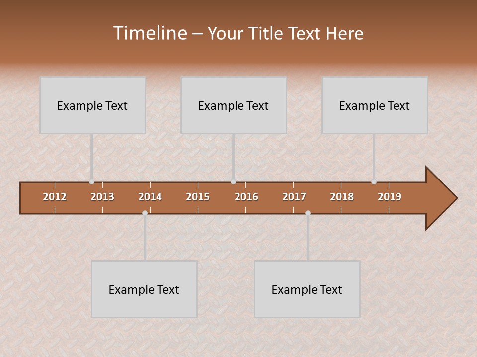 Scratched Iron Background PowerPoint Template