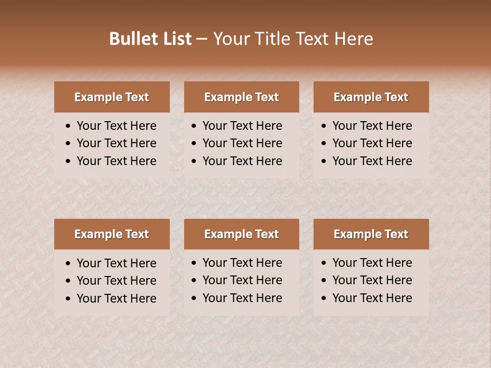 Scratched Iron Background PowerPoint Template