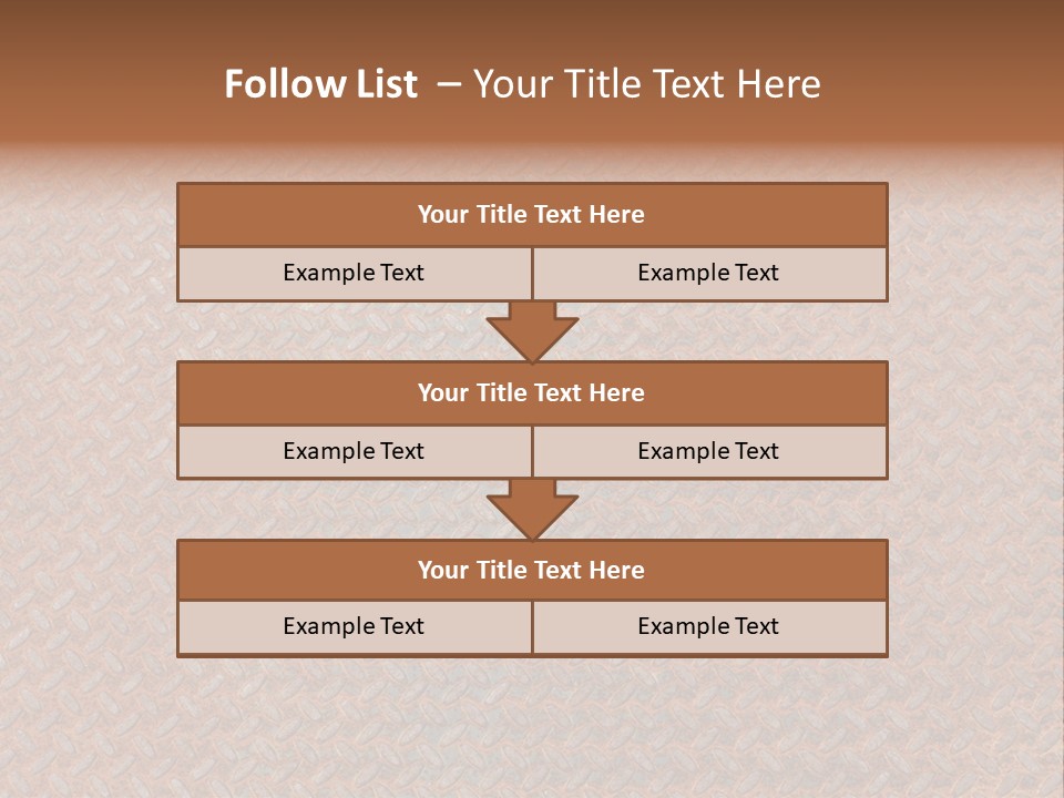 Scratched Iron Background PowerPoint Template