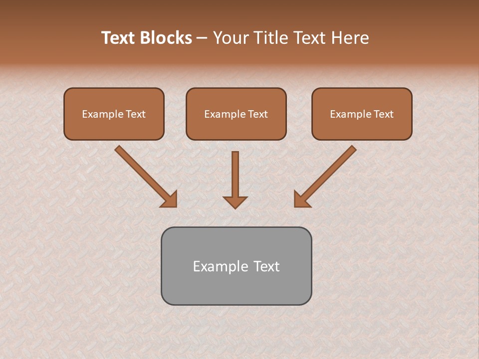 Scratched Iron Background PowerPoint Template