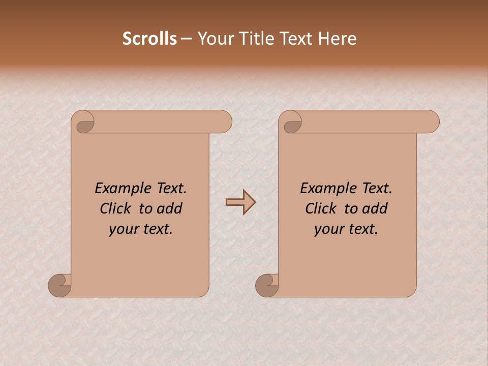 Scratched Iron Background PowerPoint Template
