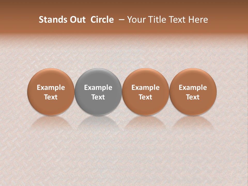 Scratched Iron Background PowerPoint Template