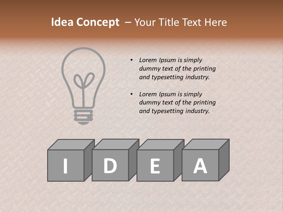 Scratched Iron Background PowerPoint Template