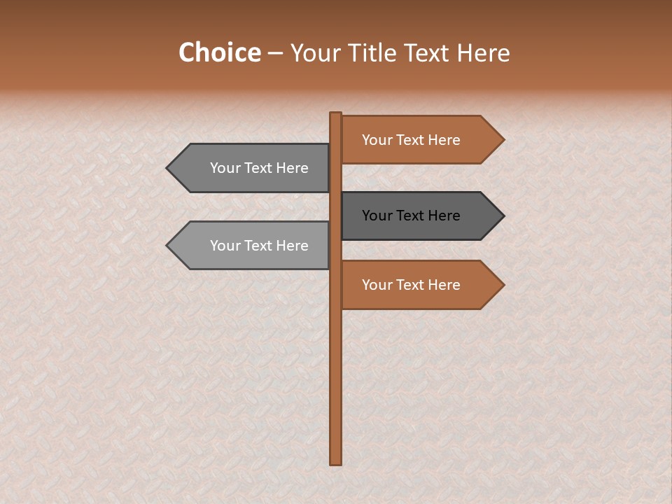 Scratched Iron Background PowerPoint Template