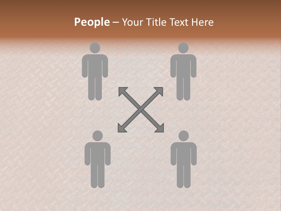 Scratched Iron Background PowerPoint Template