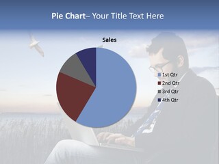 Businesspeople Sunset Thoughtful PowerPoint Template