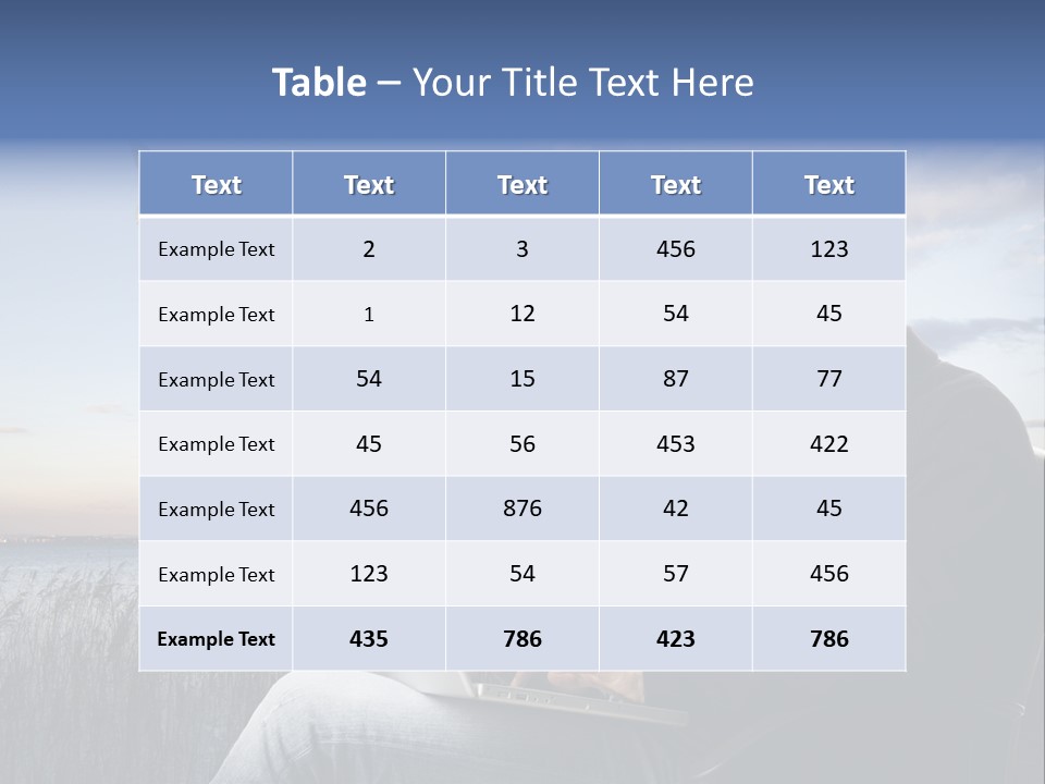 Businesspeople Sunset Thoughtful PowerPoint Template
