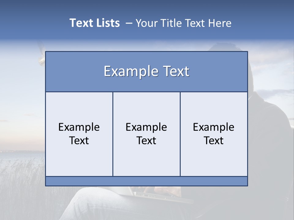 Businesspeople Sunset Thoughtful PowerPoint Template