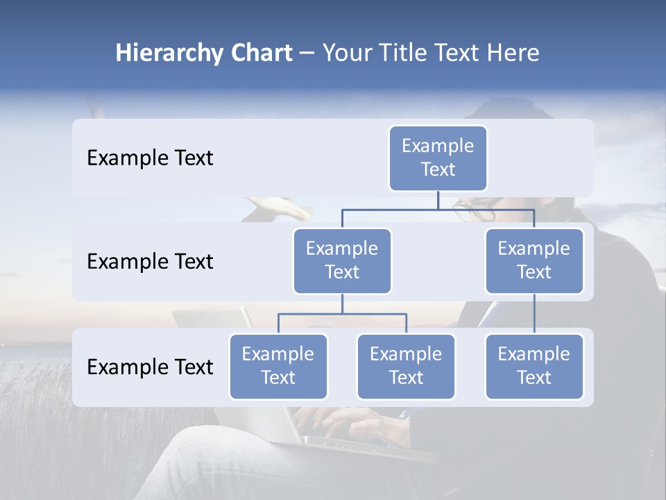 Businesspeople Sunset Thoughtful PowerPoint Template