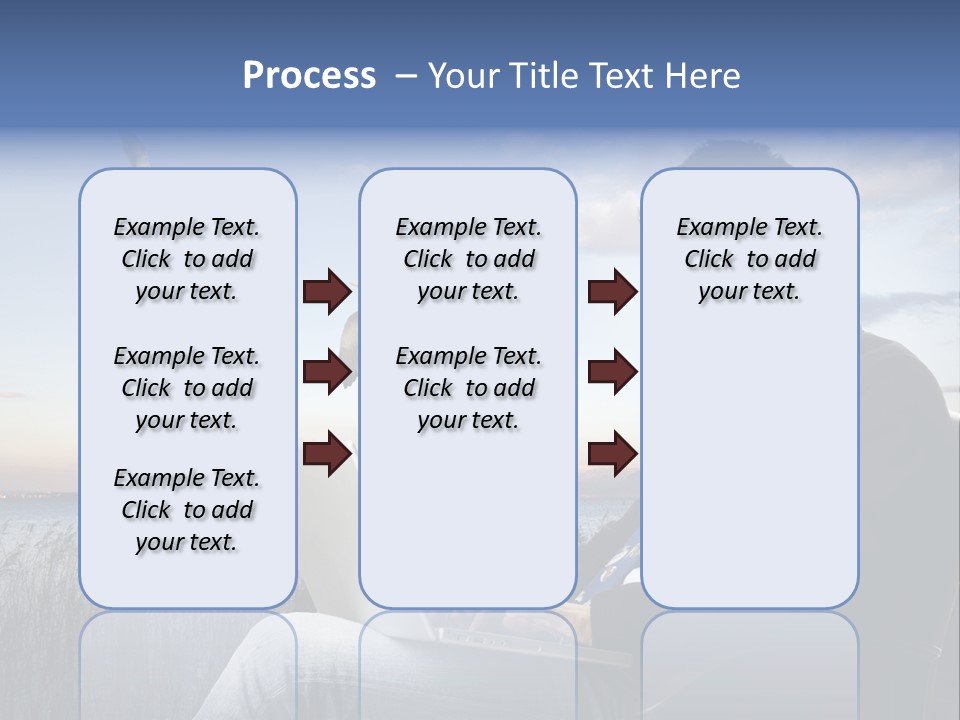 Businesspeople Sunset Thoughtful PowerPoint Template
