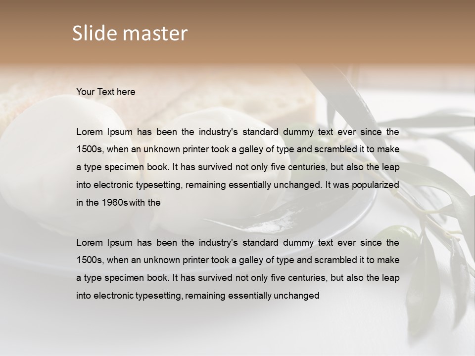 Slice Napkin Food PowerPoint Template