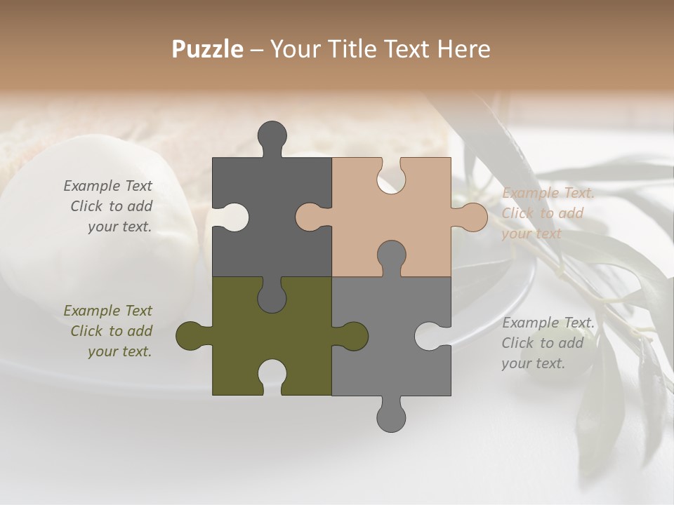 Slice Napkin Food PowerPoint Template