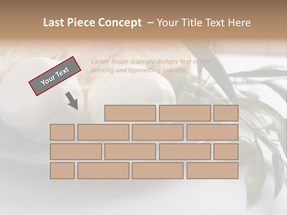 Slice Napkin Food PowerPoint Template