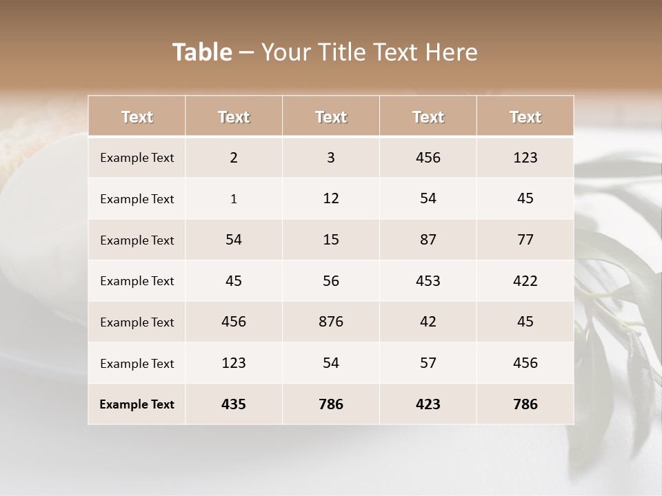 Slice Napkin Food PowerPoint Template
