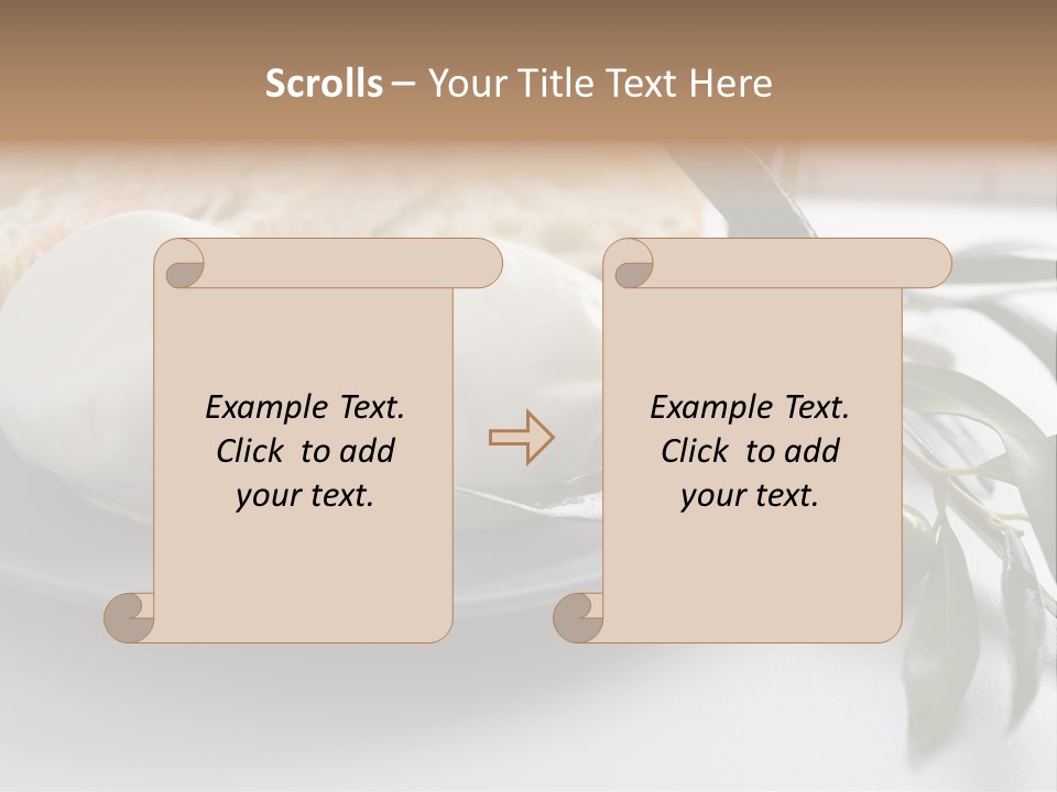 Slice Napkin Food PowerPoint Template