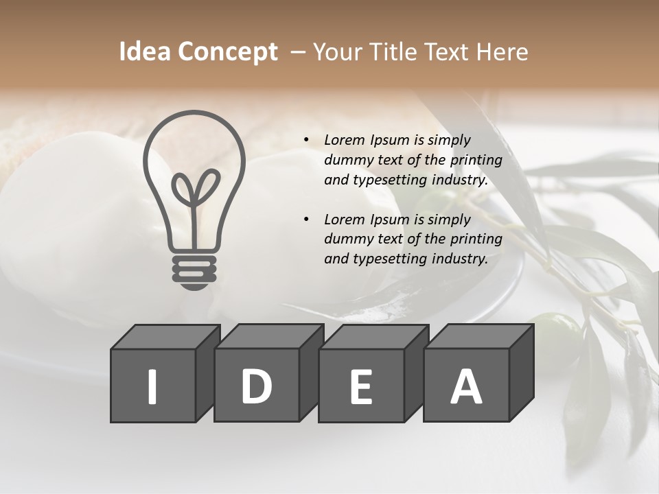 Slice Napkin Food PowerPoint Template