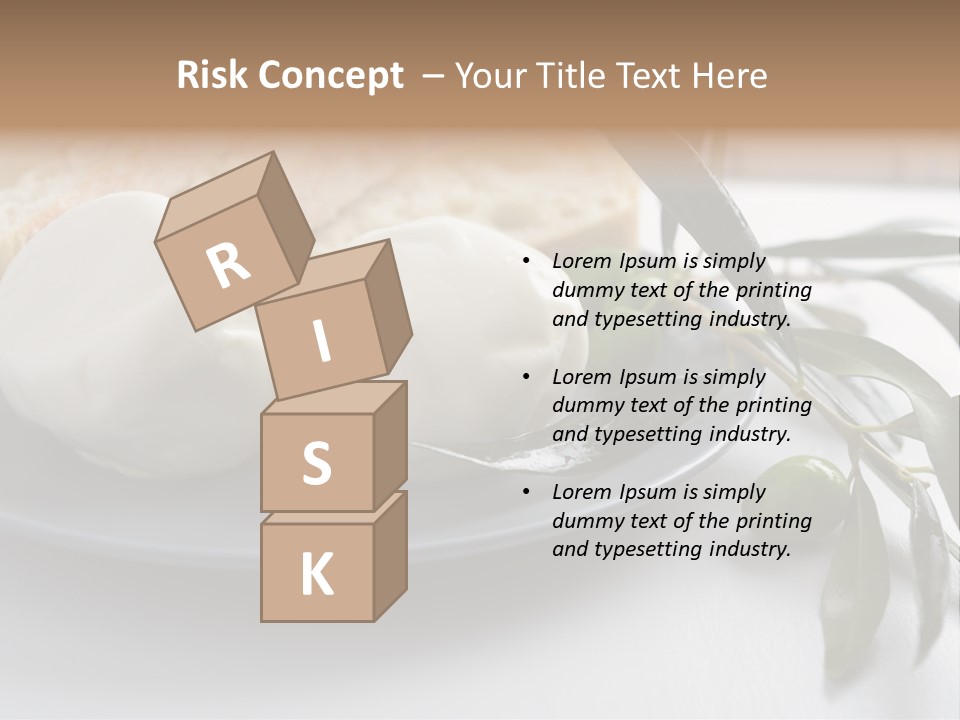 Slice Napkin Food PowerPoint Template