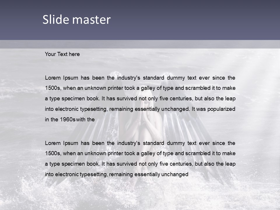 Sea Ocean Fairy PowerPoint Template