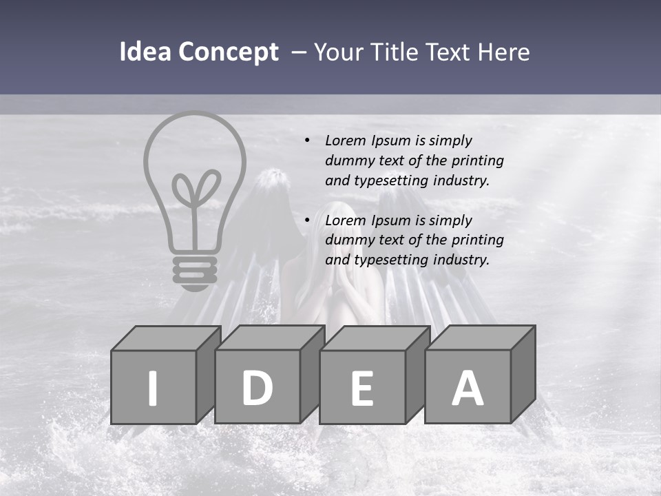 Sea Ocean Fairy PowerPoint Template