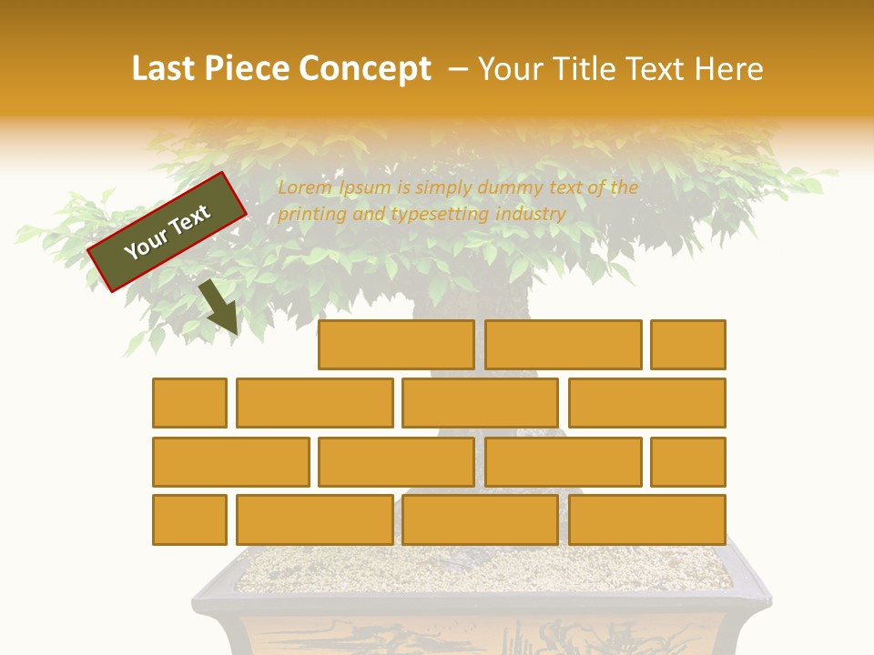 Plant Ficus Small PowerPoint Template