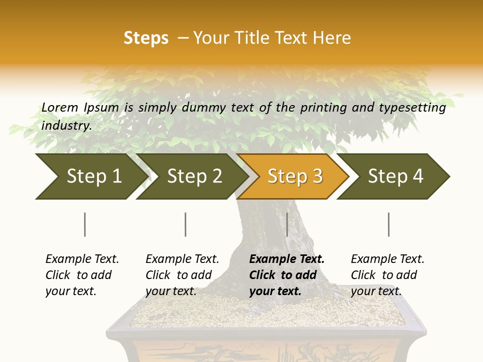 Plant Ficus Small PowerPoint Template