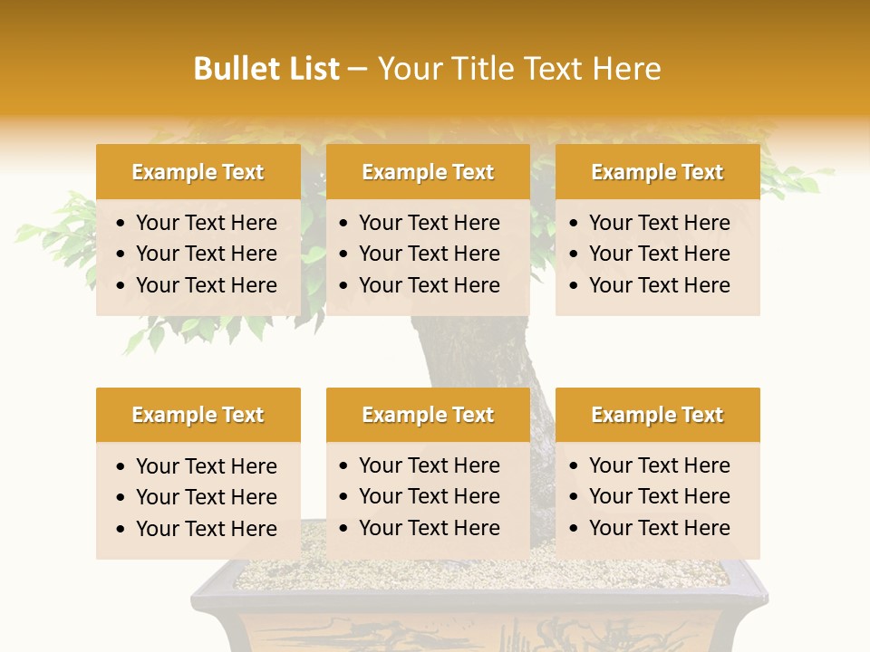 Plant Ficus Small PowerPoint Template