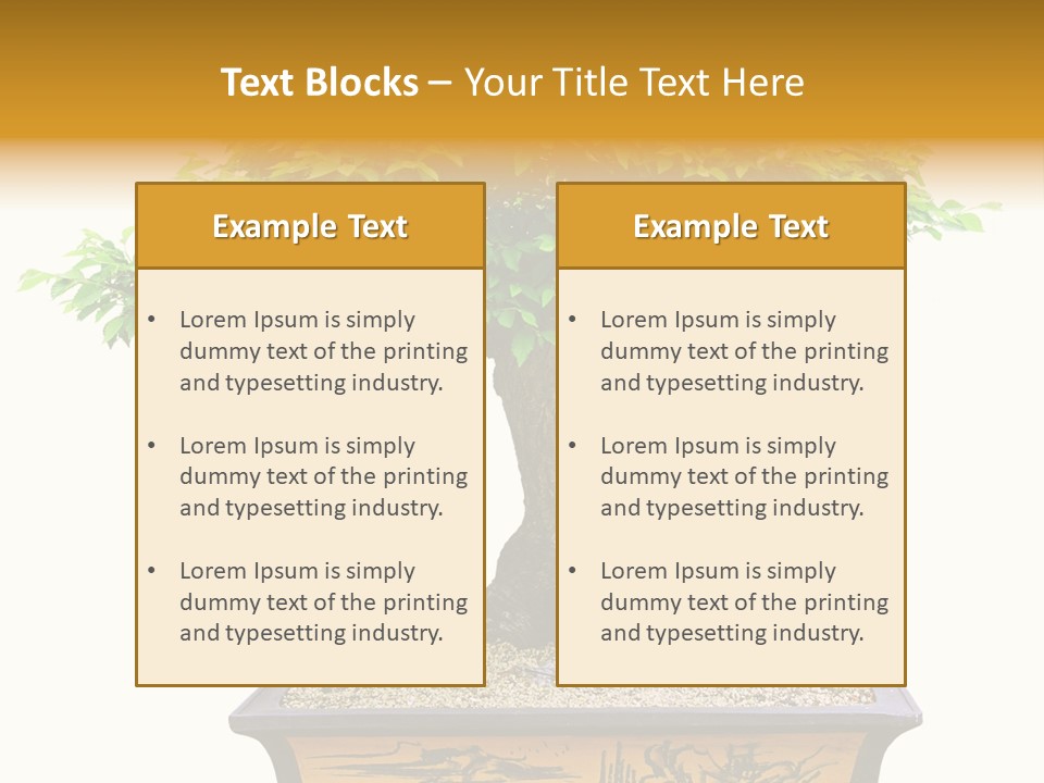 Plant Ficus Small PowerPoint Template