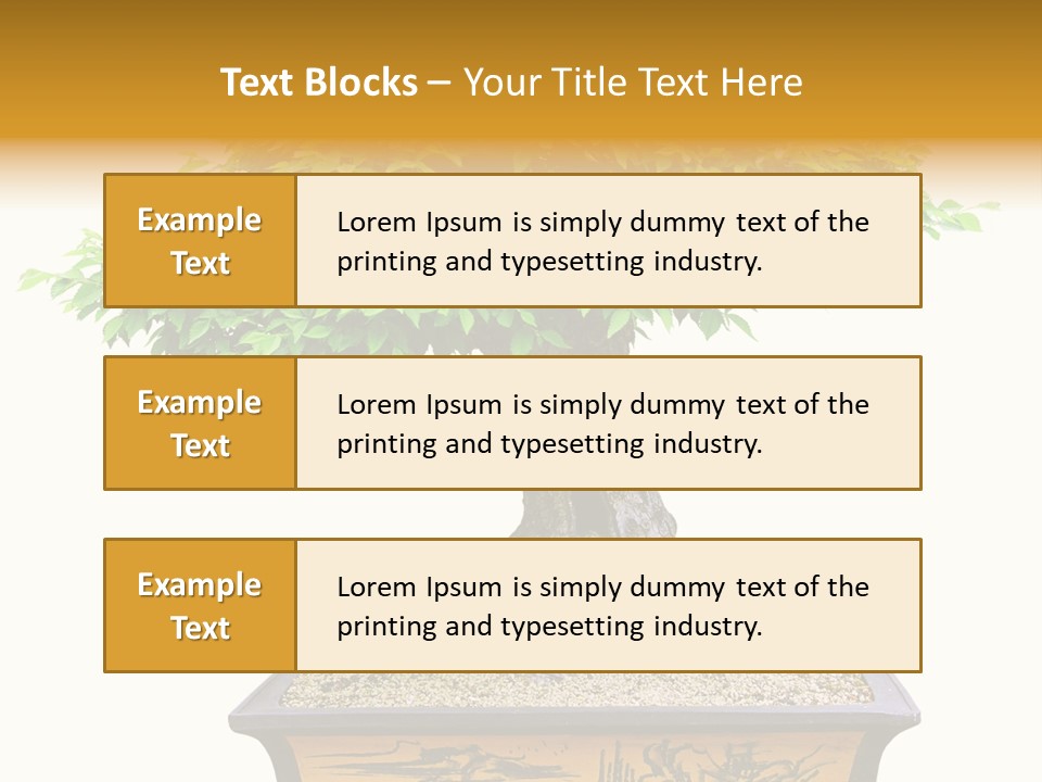 Plant Ficus Small PowerPoint Template